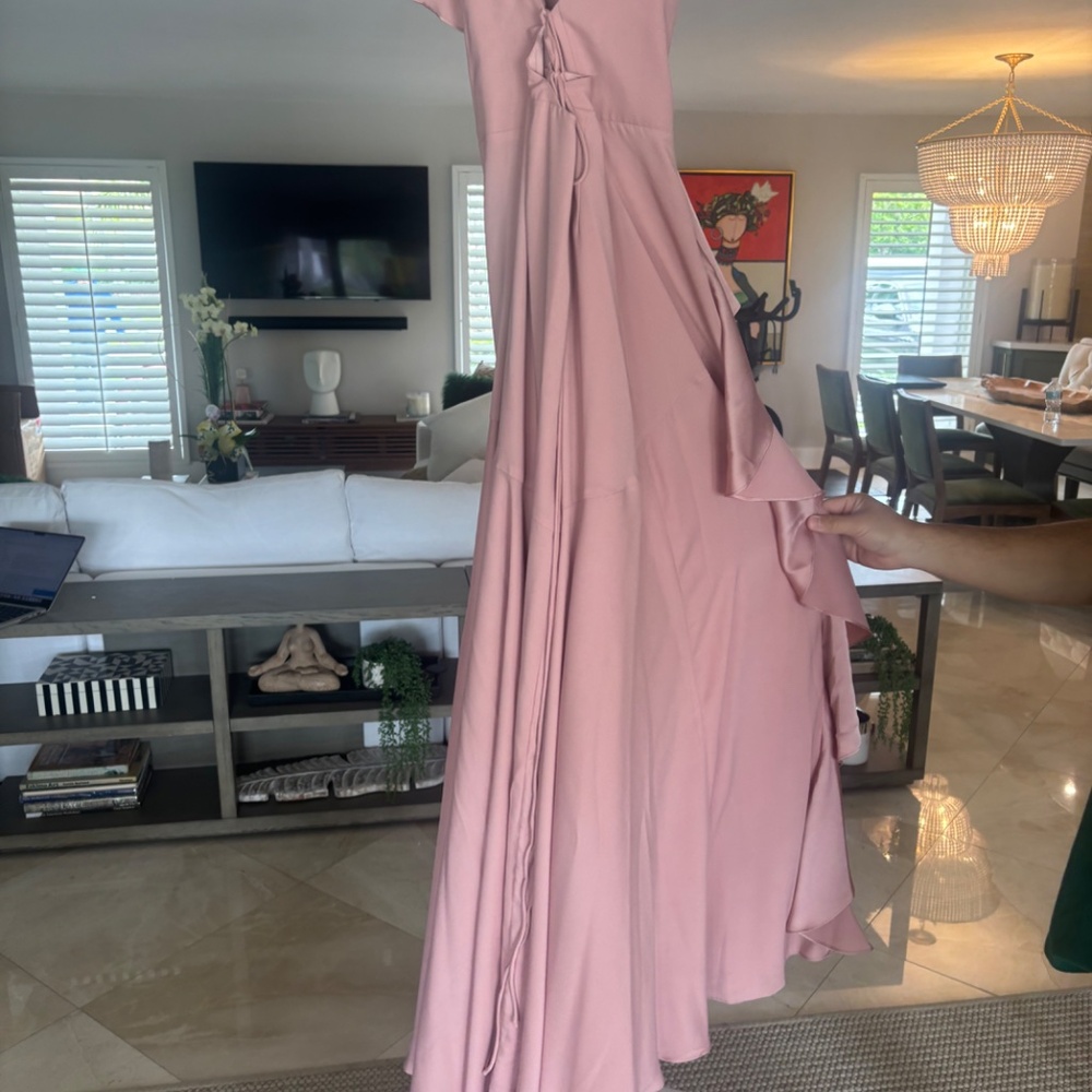 Pink Ruffle Gown - Picture 4 of 5